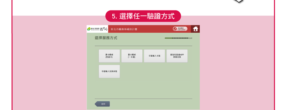 5. 選擇任一驗證方式